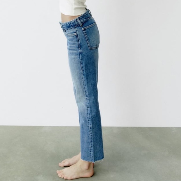 NWT Zara TRF midrise straight leg jeans - Picture 2 of 11